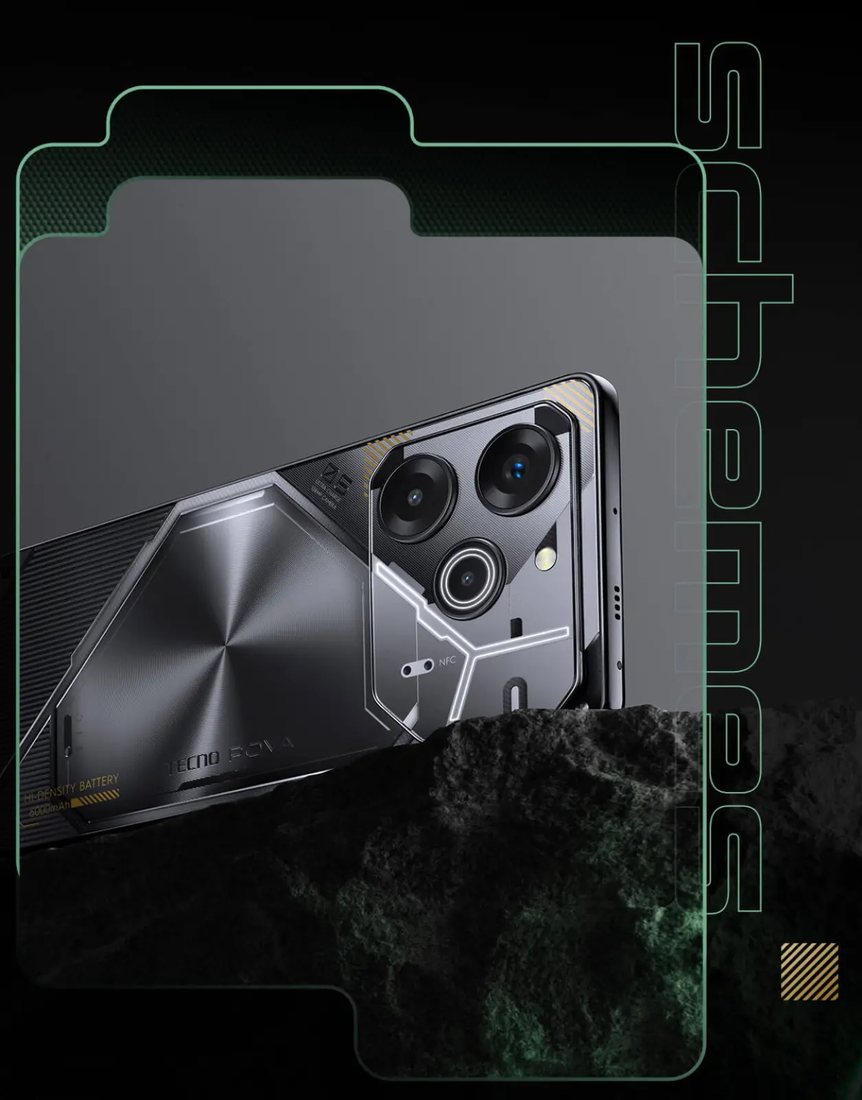 Смартфон Tecno POVA 6 Pro 5G 256+12, 6000 мАч, Meteorite Grey