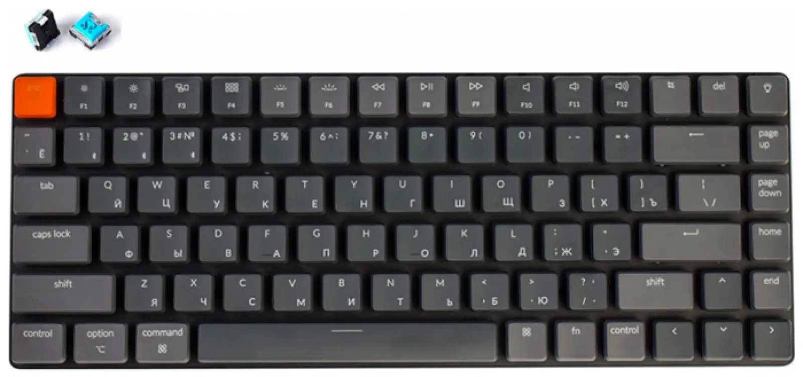 Клавиатура беспроводная Keychron K3 Blue Switch (K3E2)
