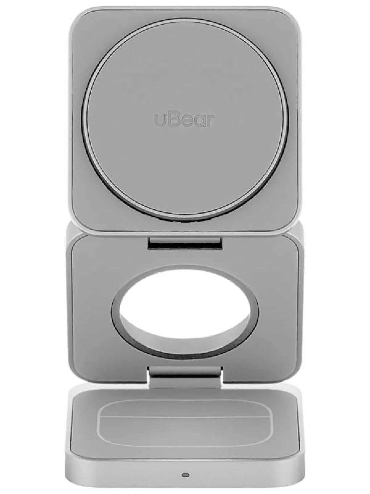 Беспроводное зарядное устройство uBear Balance 3 в 1, MagSafe, 25 Вт, серебристый (WL09SL31-ADM)