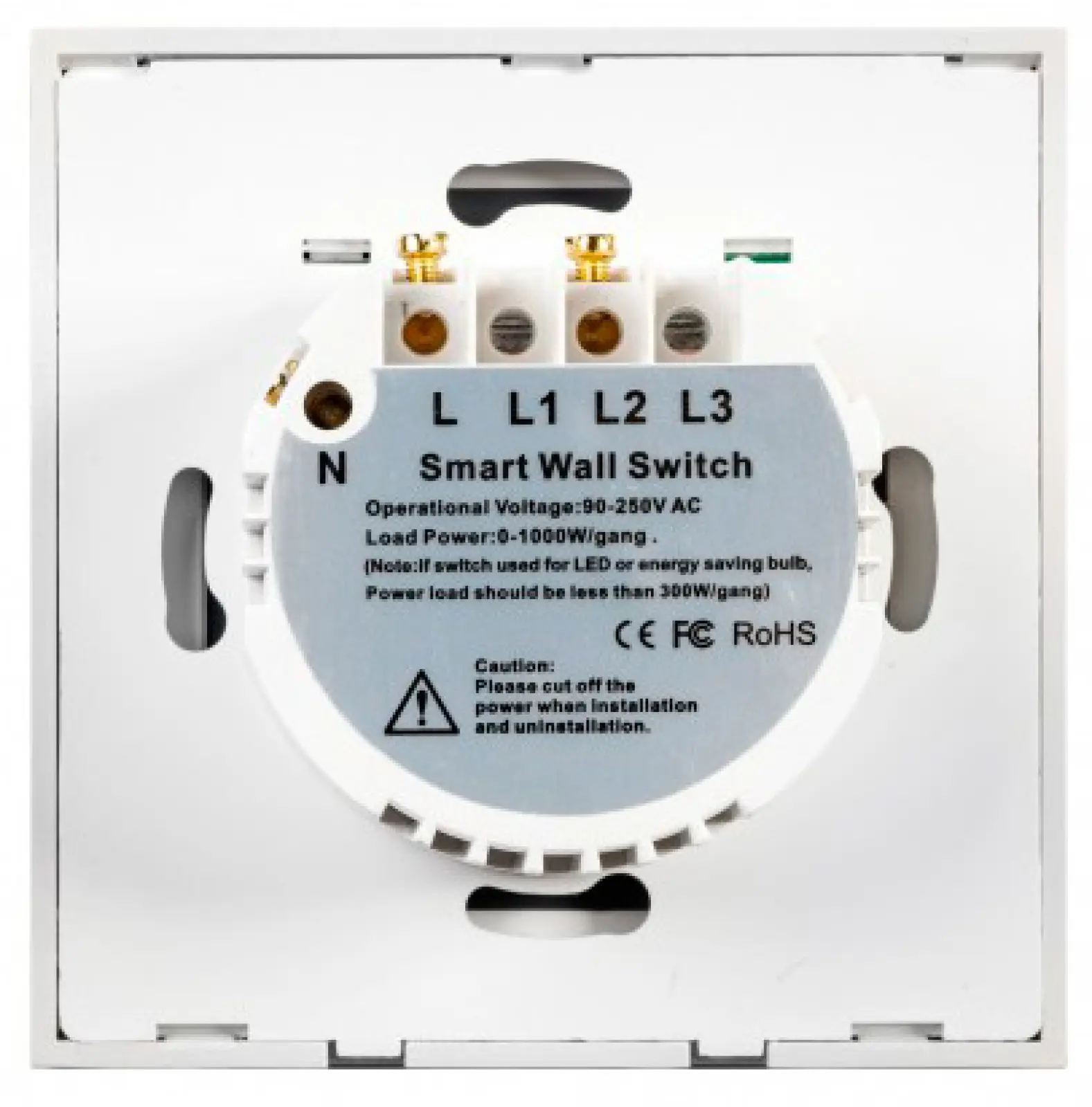 Умный выключатель Sibling 1 клавиша Powerlight-WS1W белый