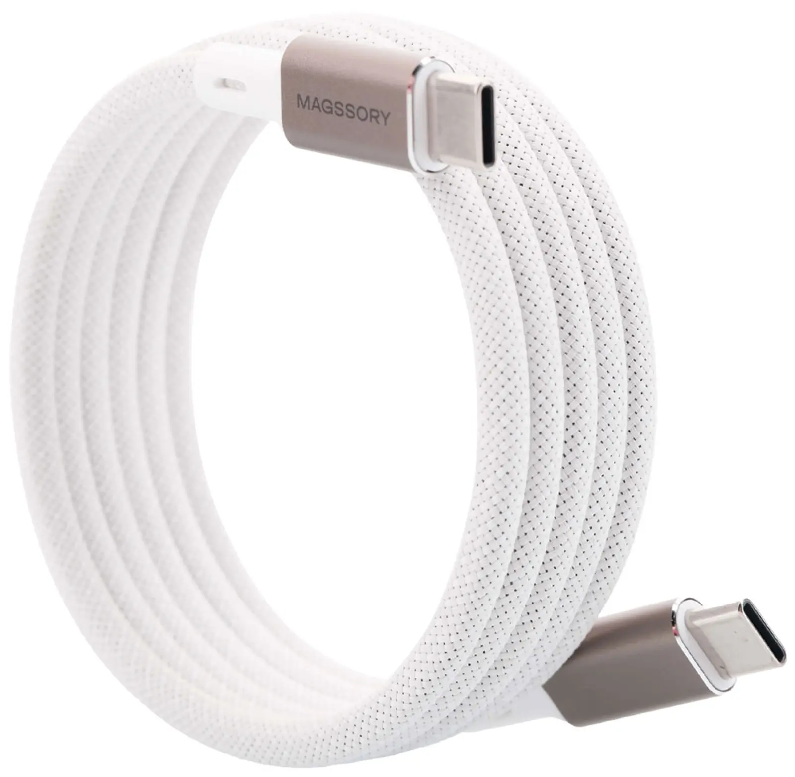 Магнитный кабель Magssory 60W, USB-C, 1,2 м, titanium/титан (CBL001)
