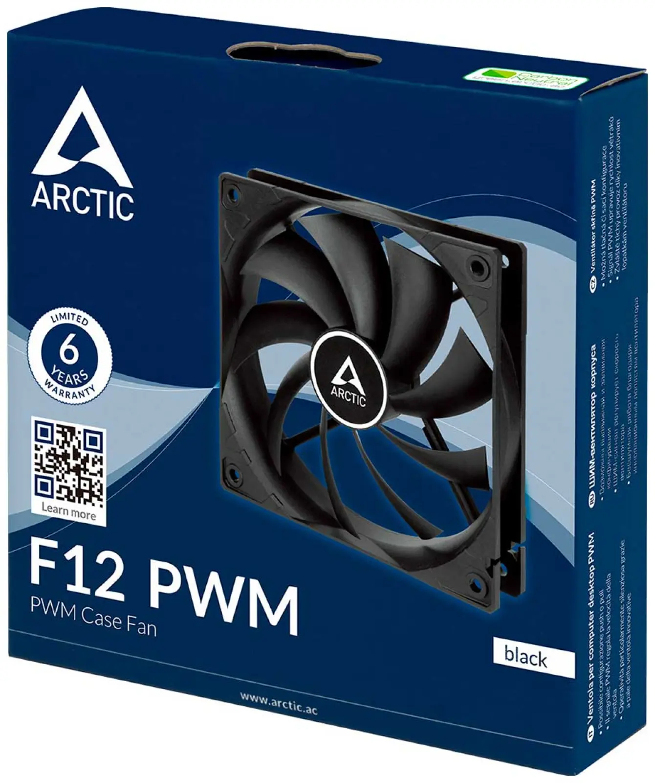 Вентилятор для корпуса Arctic F12 PWM Black - 5 Pack (ACFAN00145A)