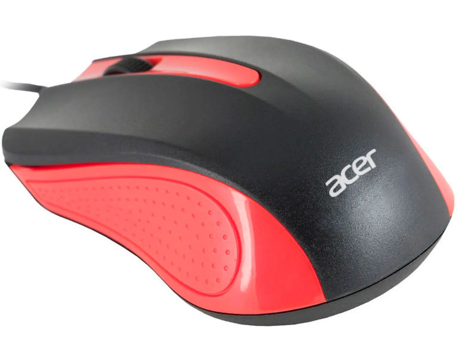 Мышь Acer OMW012 черный/красный оптическая (1200dpi) USB (3but) (ZL.MCEEE.003)