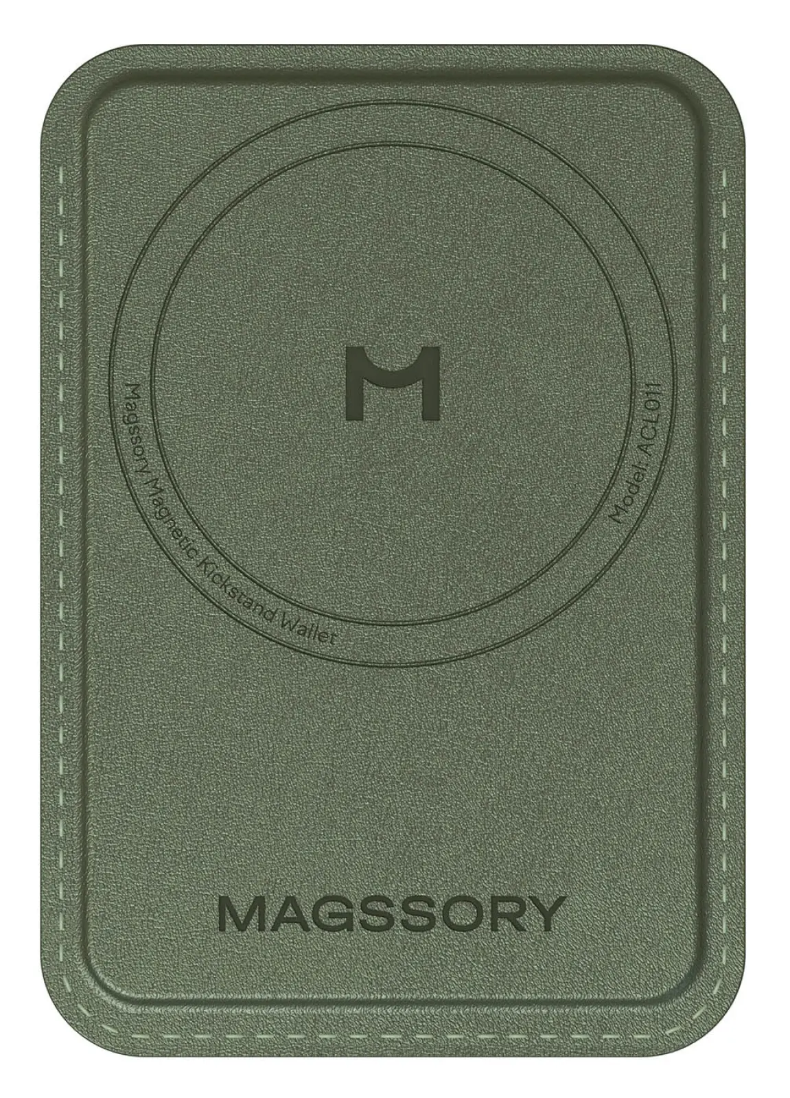 Кошелек-кардхолдер Magssory Duo, c подставкой и магнитами, совместимый с MagSafe, khaki (ACL011k)