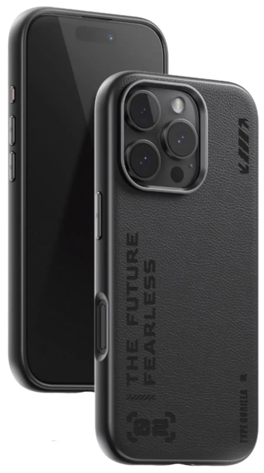 Чехол с магнитным покрытием Type Gorilla Premium Magnetic iPhone 16 pro Max, Black Leather (BL-T52-iP16PM-LTR-BK)