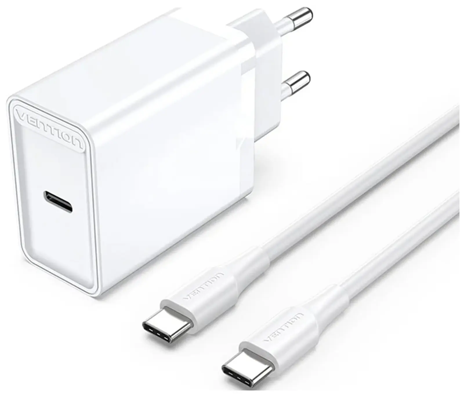 Набор для зарядки Vention з/у 25W и кабель USB-C 3А, белый (FAHWF-EU)
