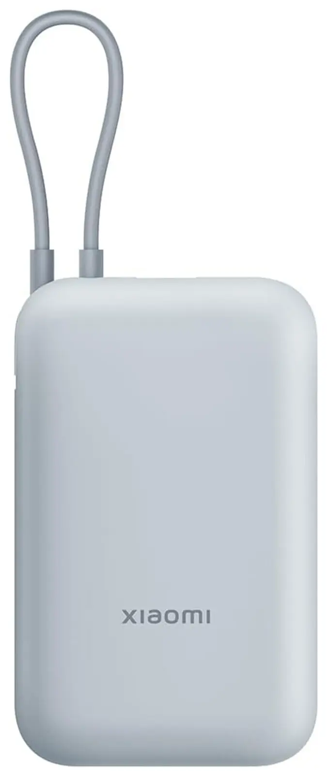 Внешний аккумулятор Xiaomi Power Bank 10000mAh, встроенный кабель, Ледяной синий GL (BHR9073GL)