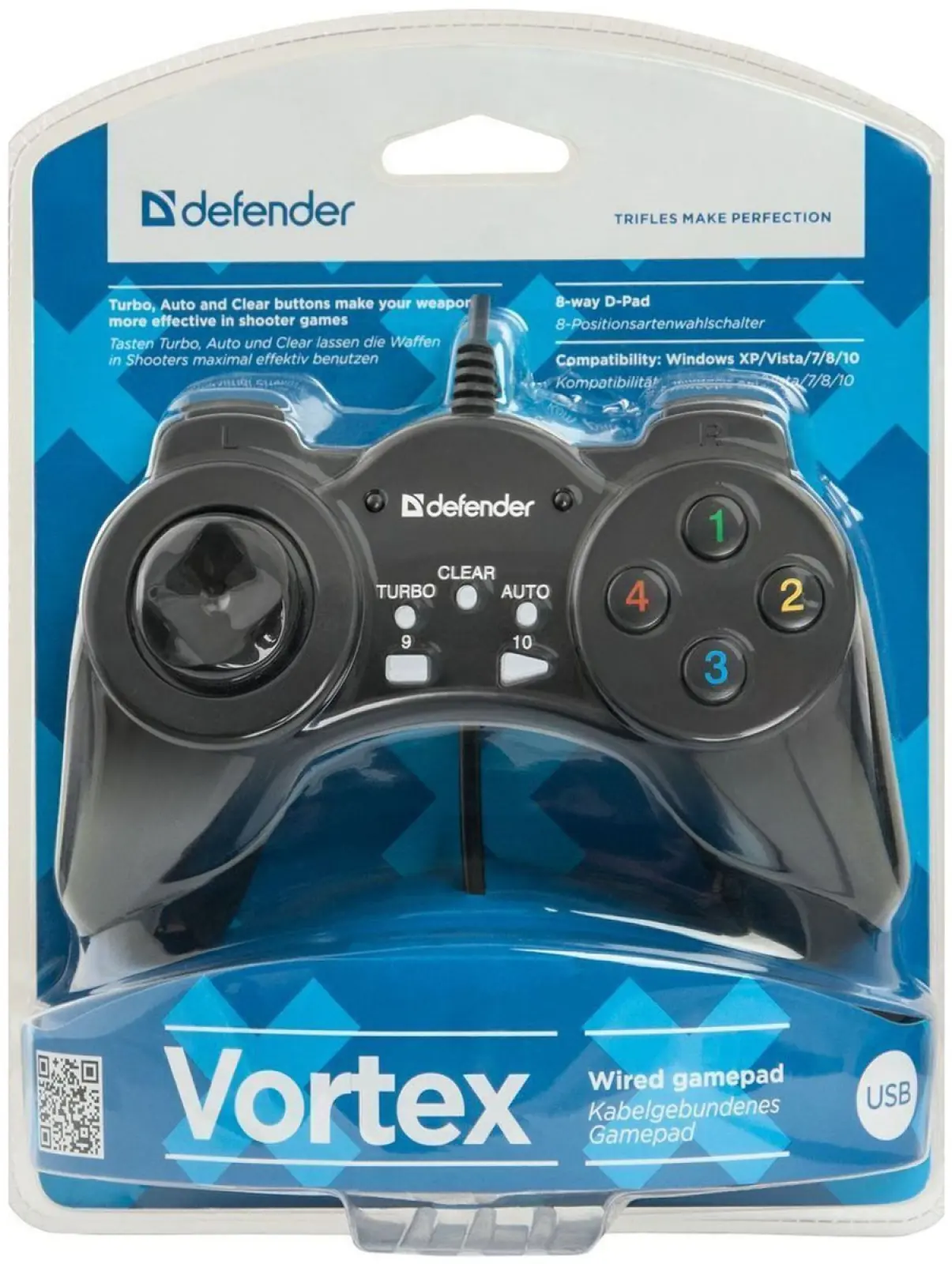 Геймпад Defender Vortex USB 64249