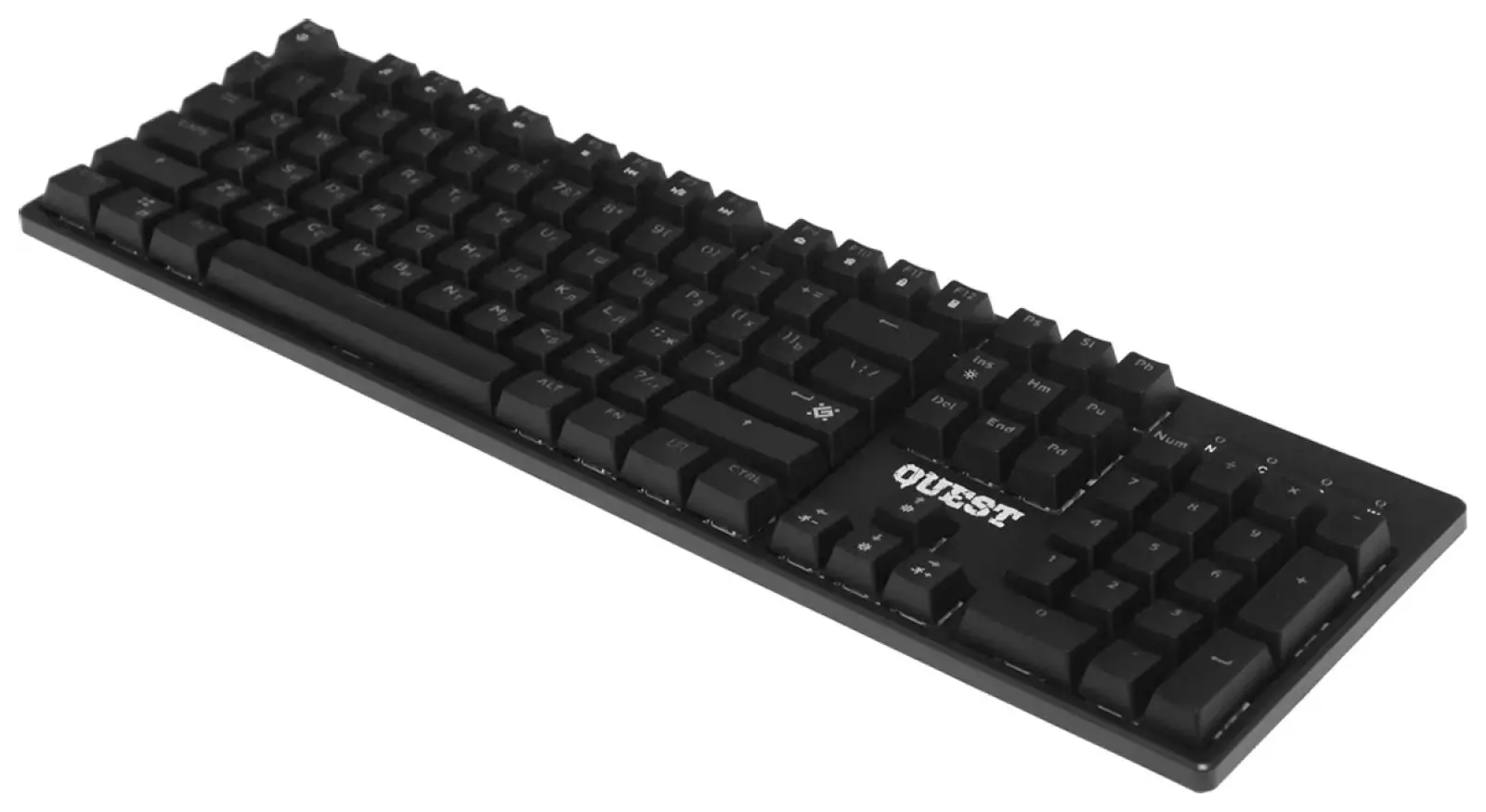 Механическая клавиатура Defender Quest GK-596 RU, черный, 104 кнопки, SNK, красные (45596)