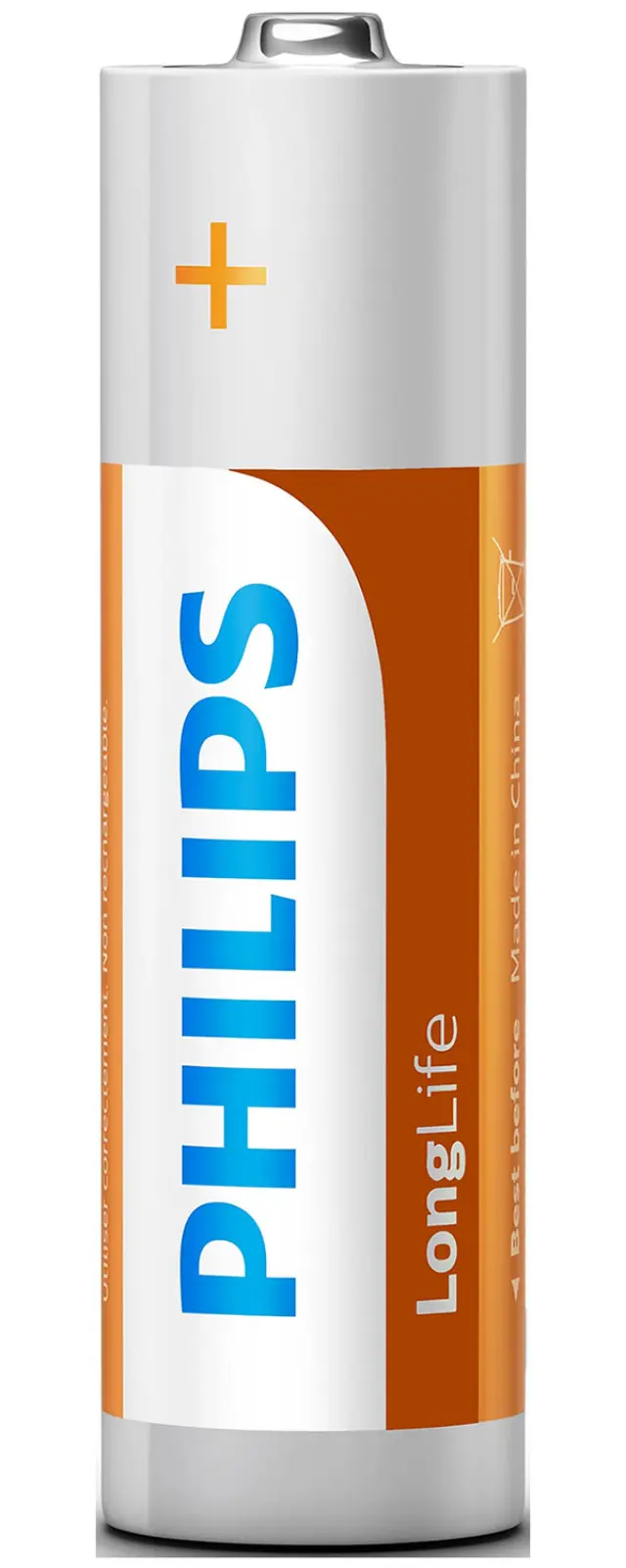 Батарейки цинково-хлоридные Philips Longlife, 4AA, в блистере (R6L4B/97)