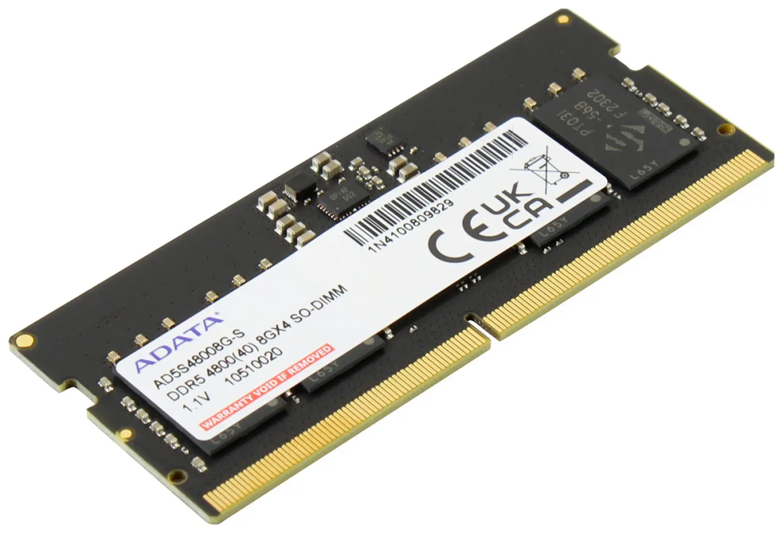 Оперативная память Adata SO-DIMM DDR5 8GB 4800MHz (AD5S48008G-S)