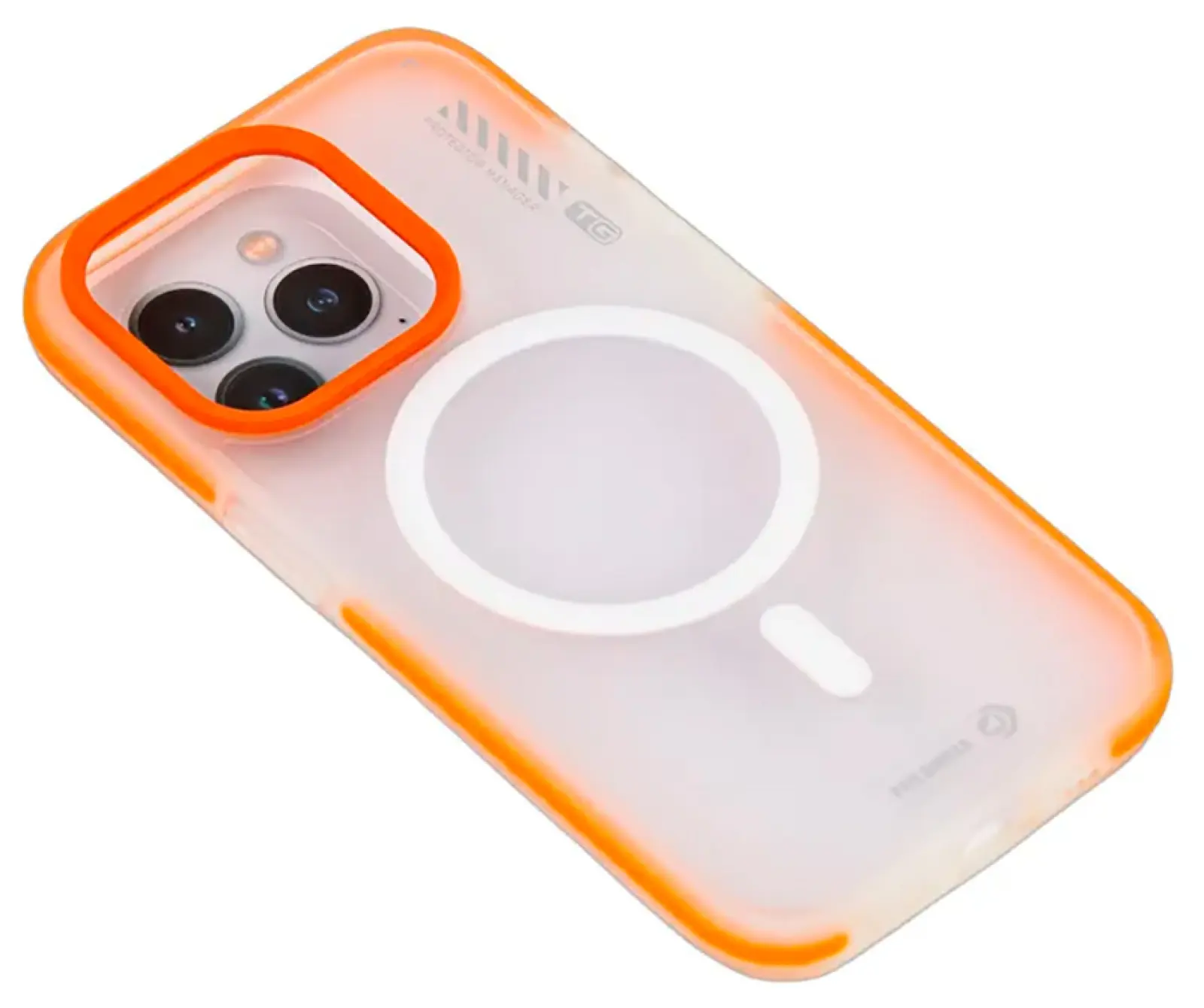 Чехол с магнитным покрытием Type Gorilla Dual Color iPhone 15 pro, Orange-red (BL-T46-iP15P-DC-OR-R)