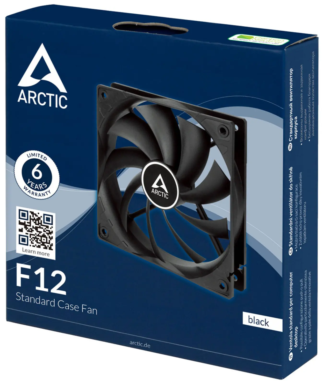 Вентилятор для корпуса Arctic F12 Black (ACFAN00201A)
