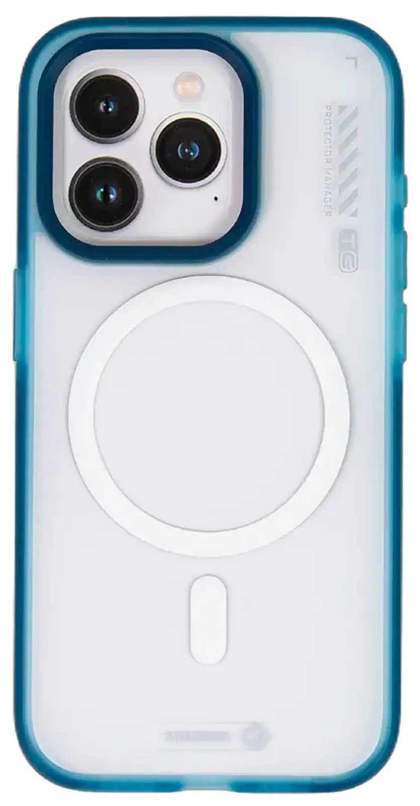 Чехол с магнитным покрытием Type Gorilla Dual Color iPhone 15 pro, Dark Blue (BL-T46-iP15P-DC-DBL)