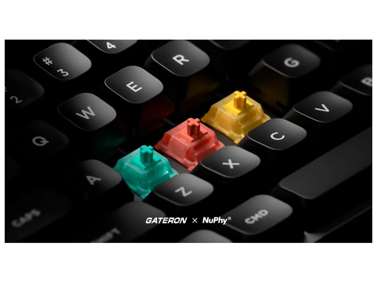 Беспроводная механическая клавиатура Nuphy QMK, Halo75 V2 Obsidian Black, RGB, Hot Swap Lemon Switch