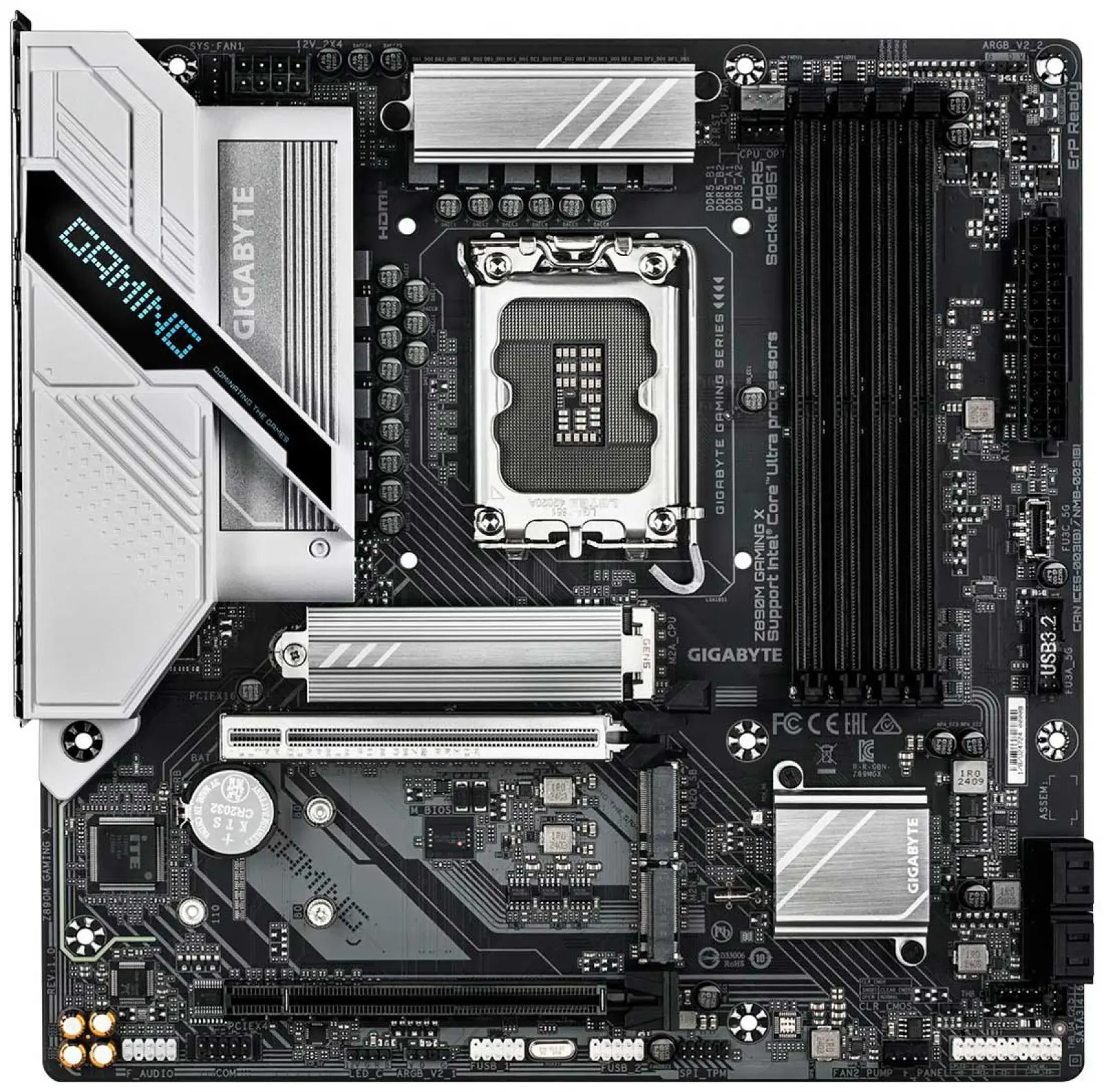 Материнская плата Gigabyte Z890M GAMING X (LGA1851, ATX)