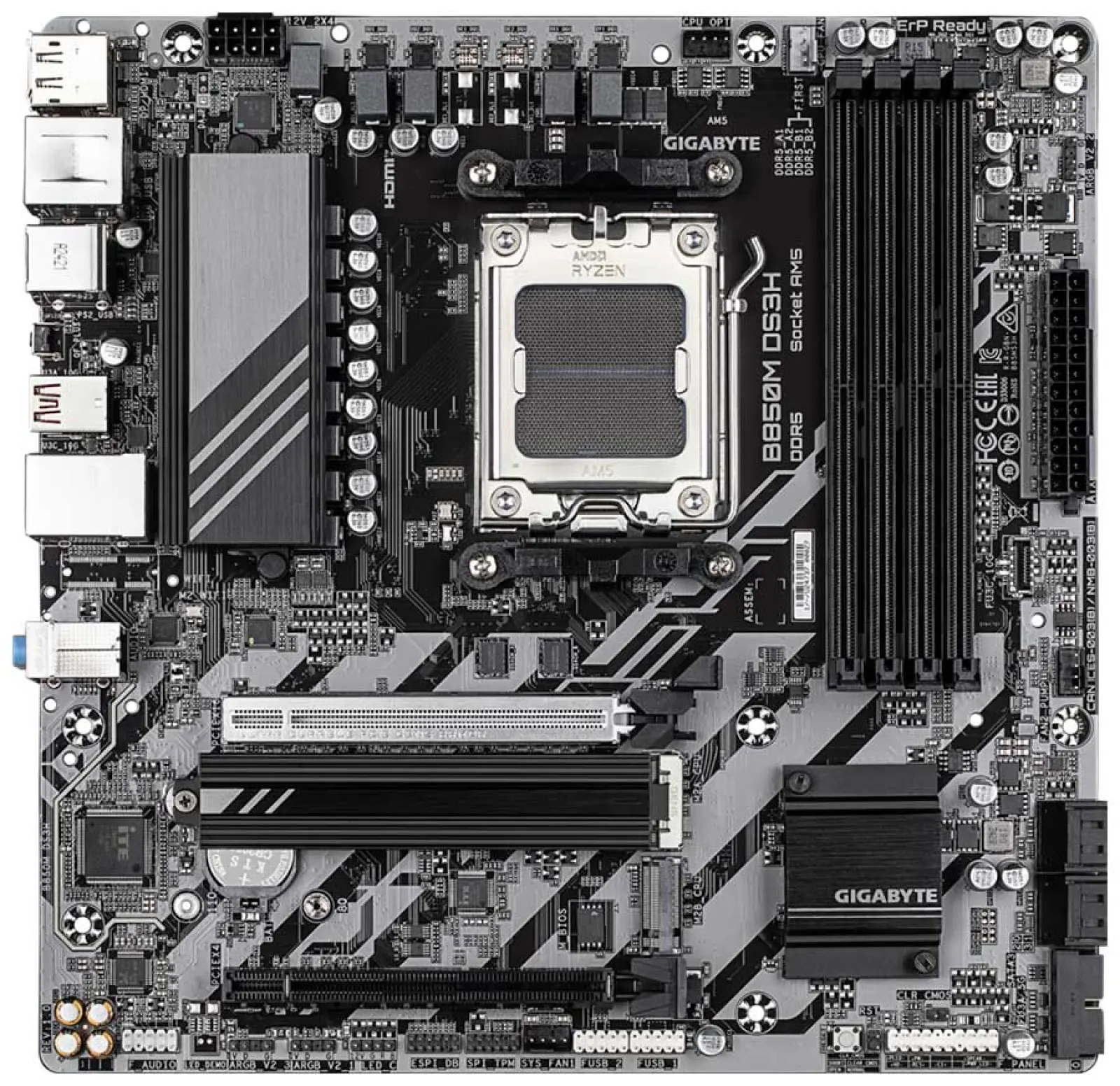 Материнская плата Gigabyte B850M DS3H (AM5, mATX)