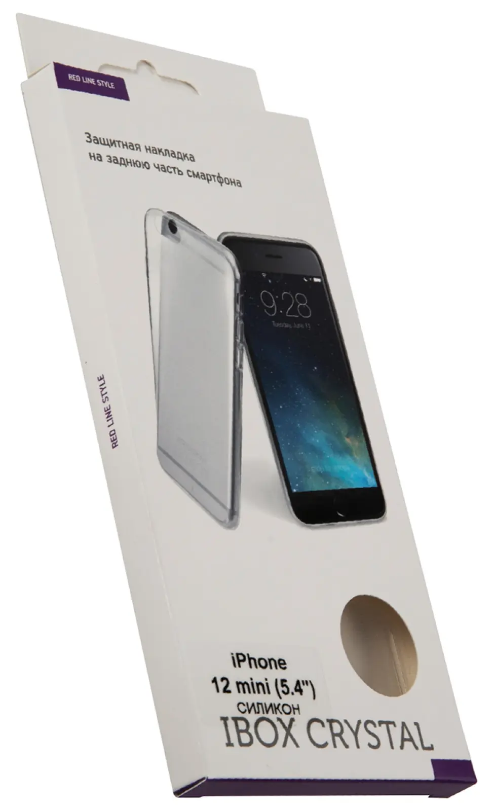 Накладка силикон Red Line iBox Crystal для iPhone 12 mini с усиленными углами, прозрачный