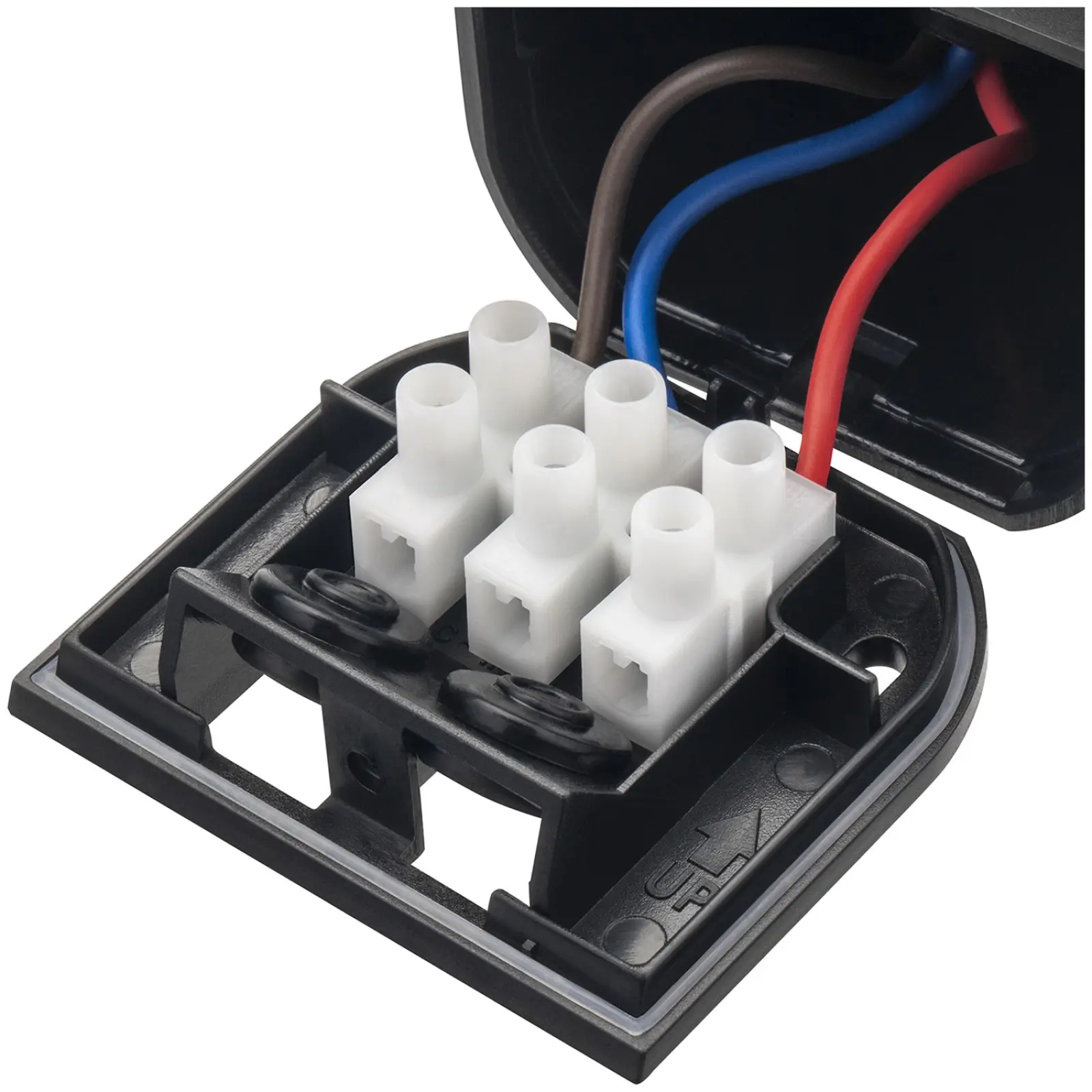 Датчик движения настенный Duwi DD-03, 180°, 10-900 с, 12 м, 800 Вт, IP44, черный (25822 3)