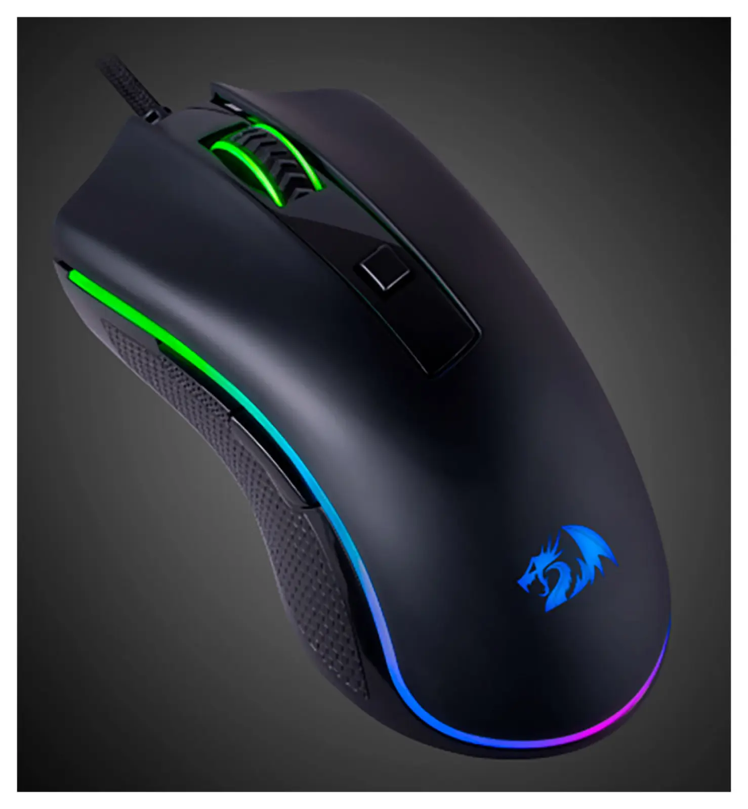 Проводная игровая мышь Redragon Cypher, черный, RGB, 6кнопок, 12800dpi