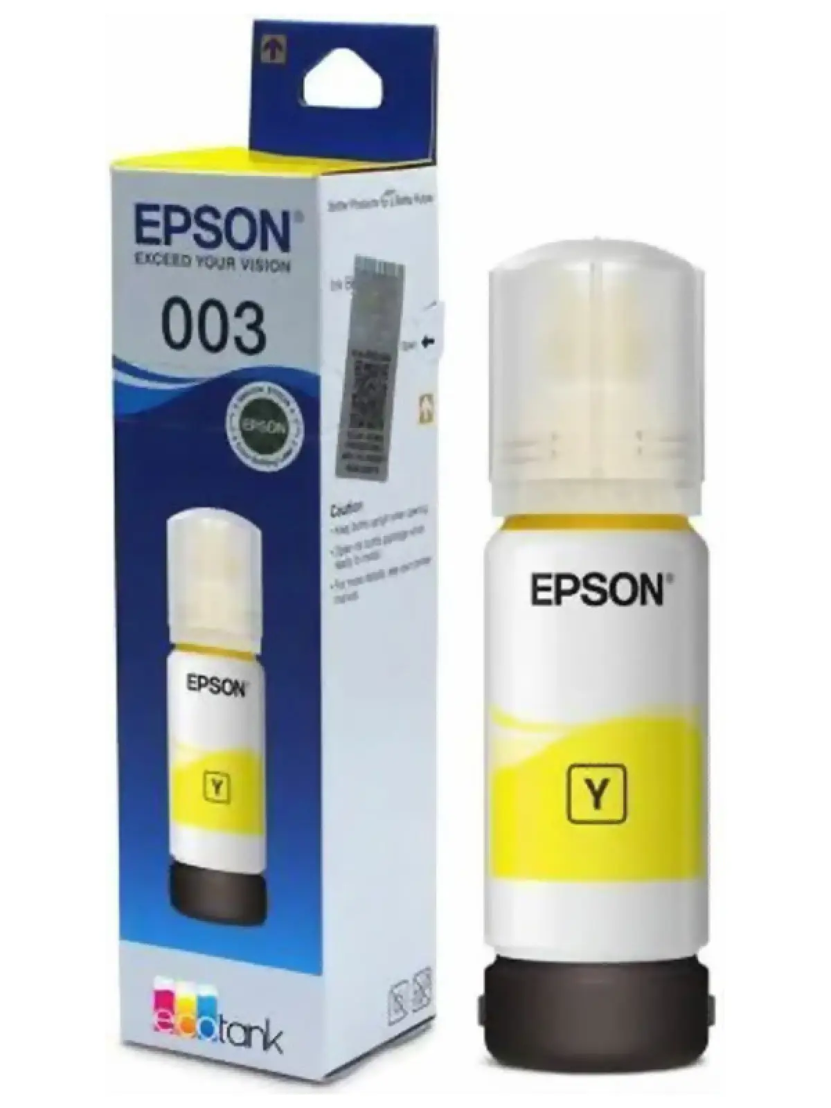 Чернила Epson C13T00V498 для СНПЧ EPSON L3210/L3216/L3218, желтые, ОРИГИНАЛЬНЫЕ
