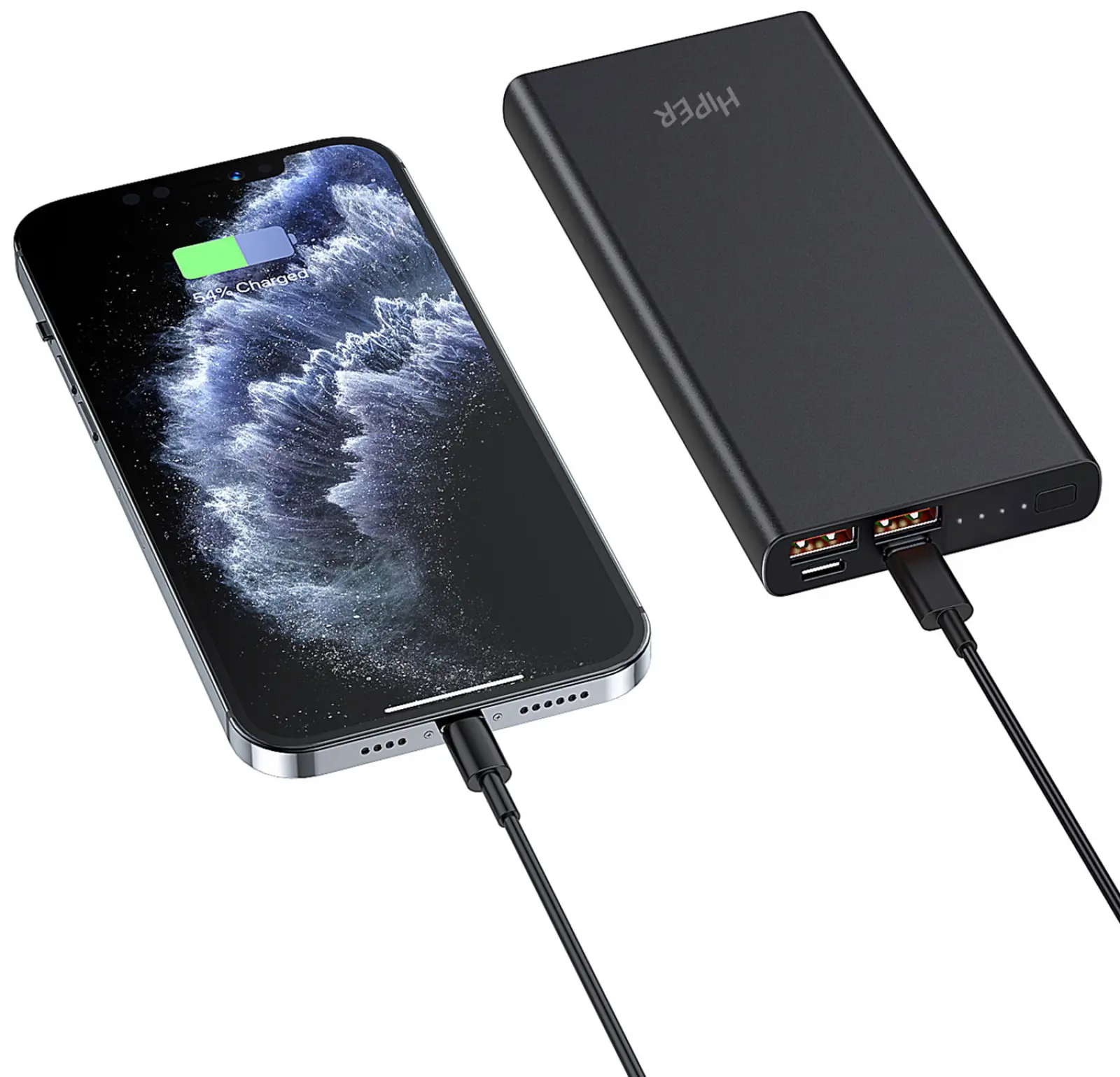 Внешний аккумулятор Hiper CORE XL Metal PowerBank, черный, 10000 мАч