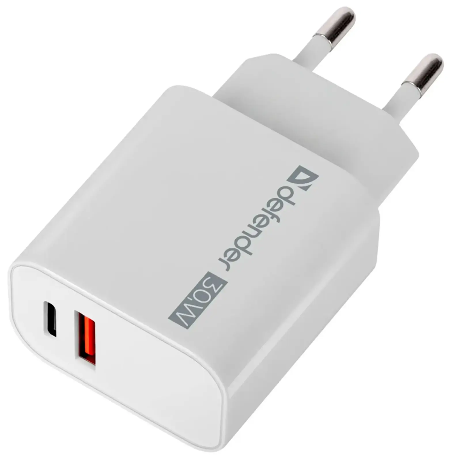 Сетевое ЗУ Defender UPA-130, USB-C/PD30W+USB-A/QC3.0