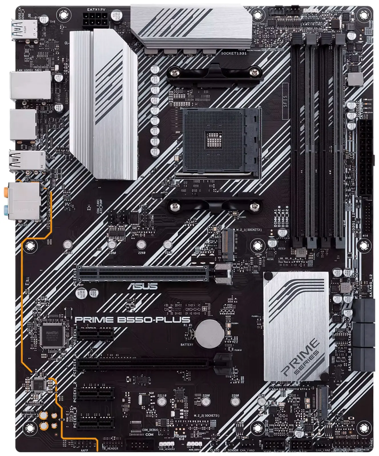 Материнская плата Asus PRIME B550-PLUS (AM4, ATX)