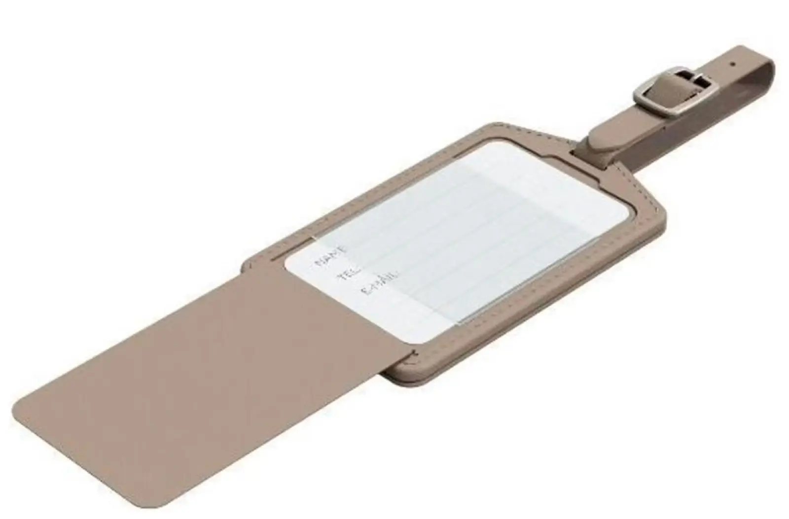 Багажная бирка с поддержкой Find My Magssory Ultima Geo Luggage Tag, латте