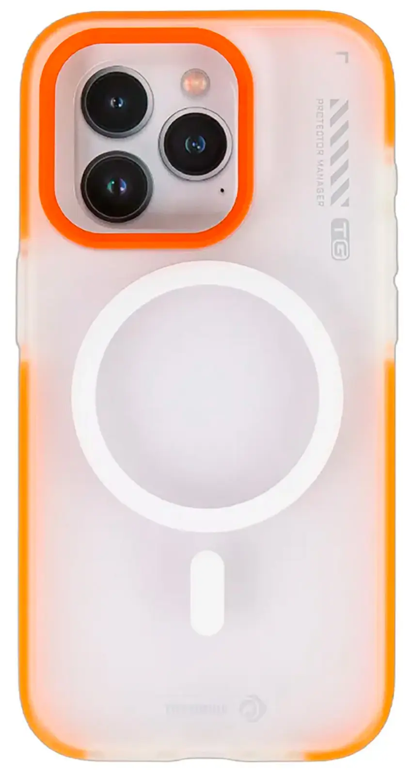 Чехол с магнитным покрытием Type Gorilla Dual Color iPhone 15 pro, Orange-red (BL-T46-iP15P-DC-OR-R)
