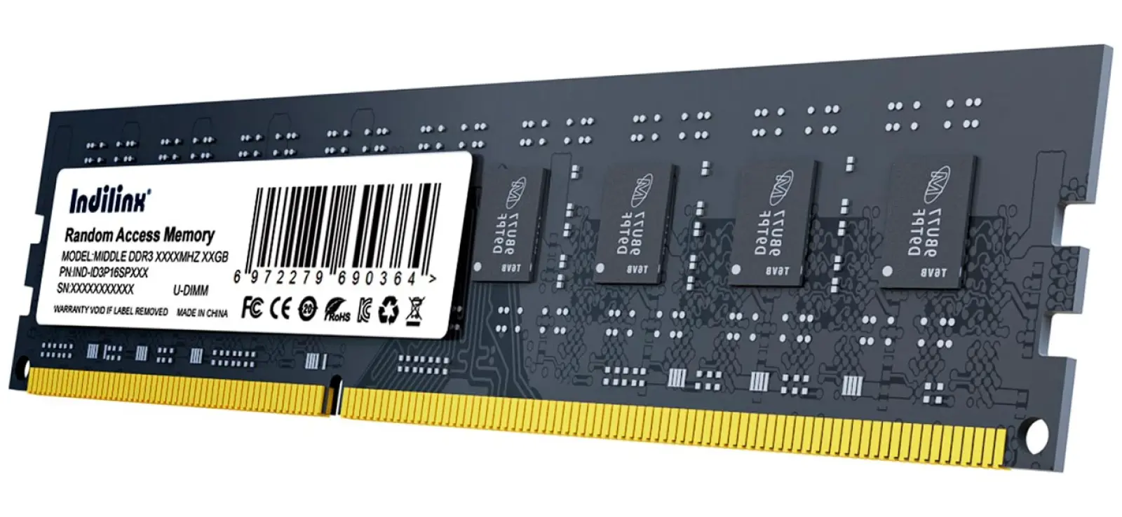 Оперативная память Indilinx DDR3 8GB 1600MHz (IND-ID3P16SP08X)