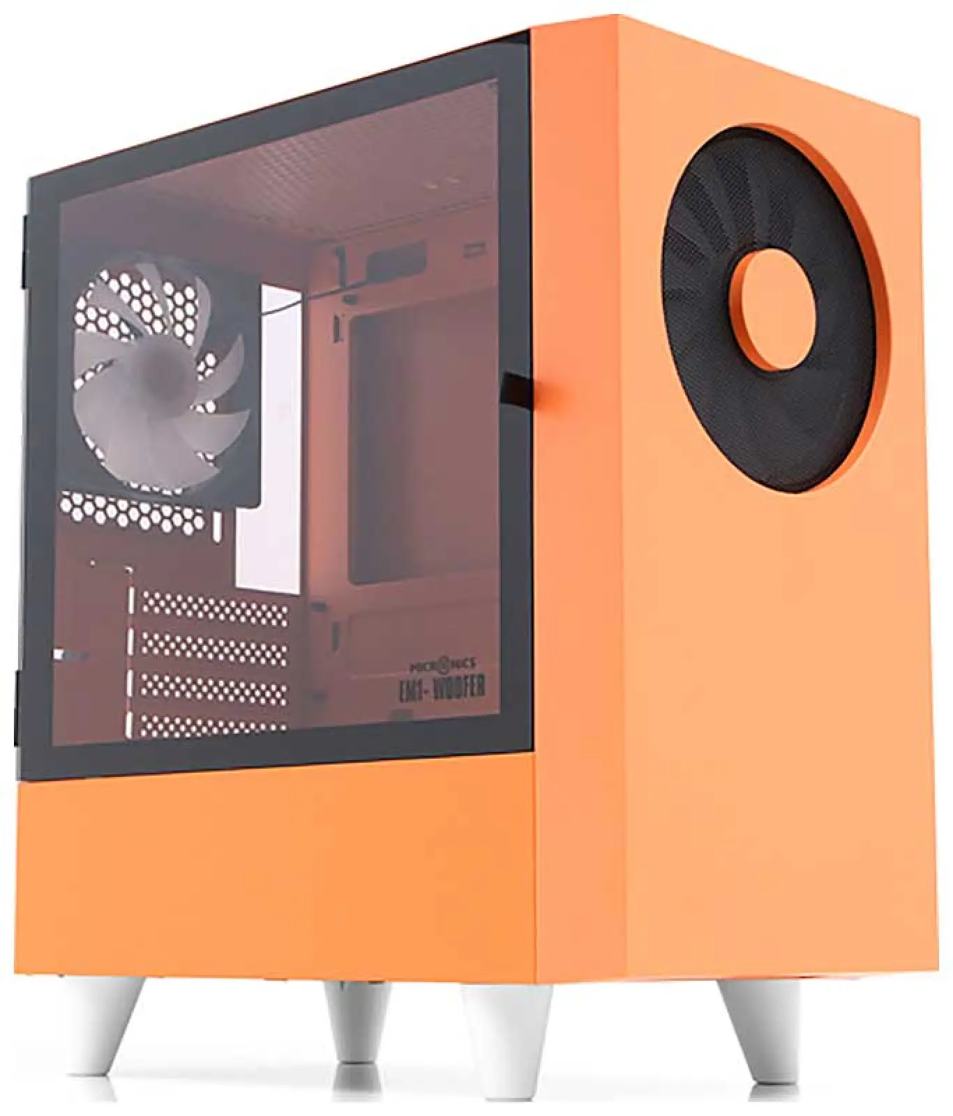Компьютерный корпус Wizmax EM1 Woofer Orange