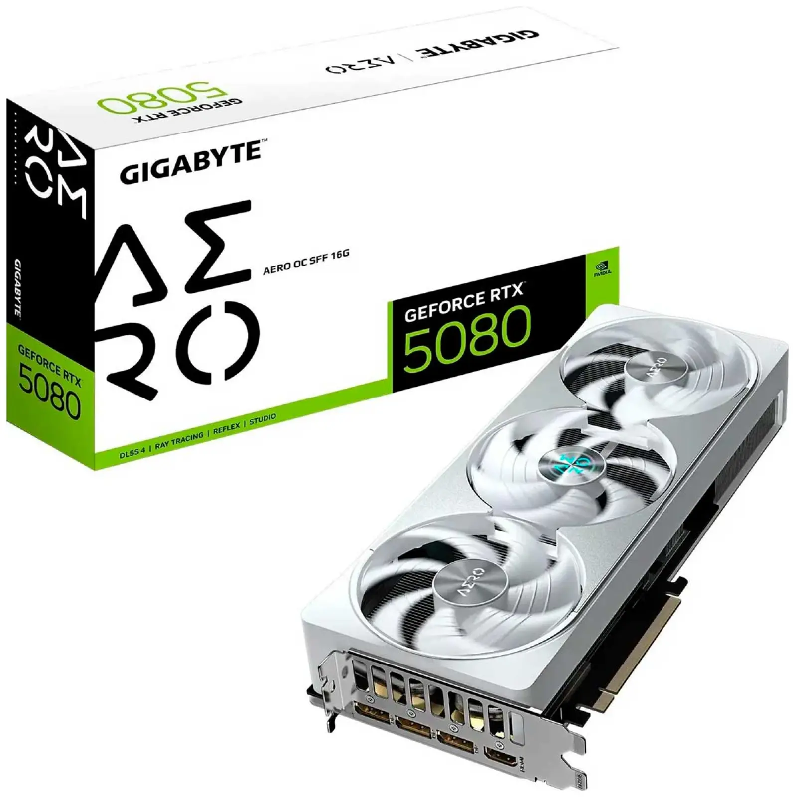Видеокарта Gigabyte GeForce RTX 5080 AERO OC SFF 16G (GV-N5080AERO OC-16GD)