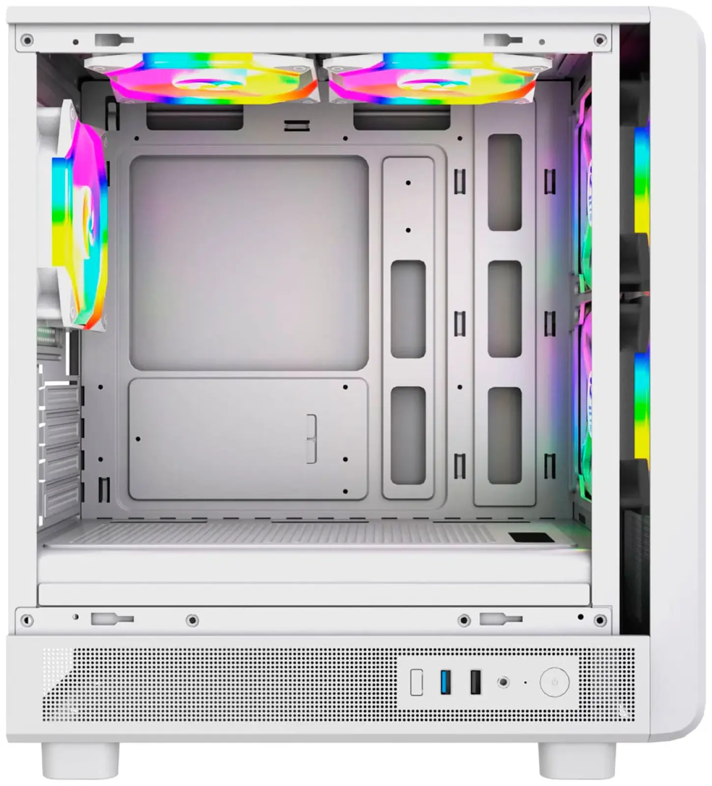 Компьютерный корпус 4FAN Goldrim White wFans