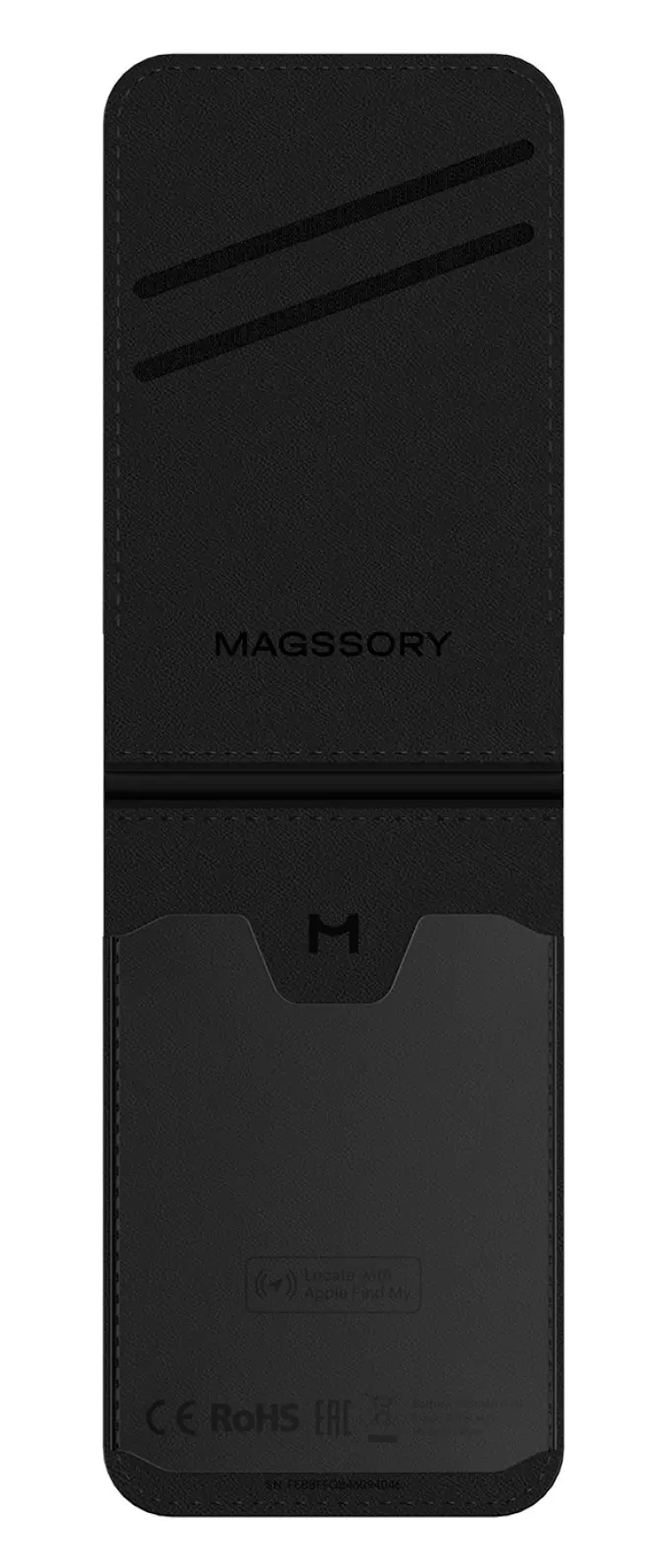 Кошелек-кардхолдер Magssory Geotag Magnetic Flip Wallet, совместимый с MagSafe и Find My, midnight (ACL003)