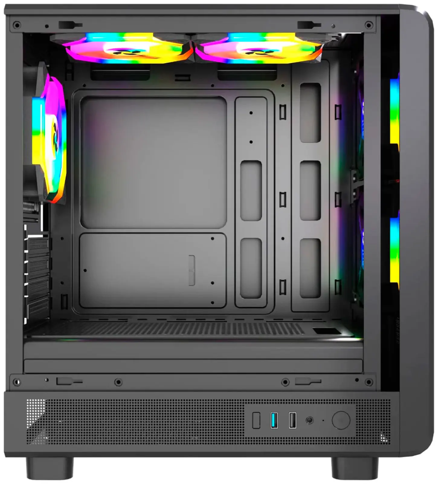 Компьютерный корпус 4FAN Goldrim Black wFans