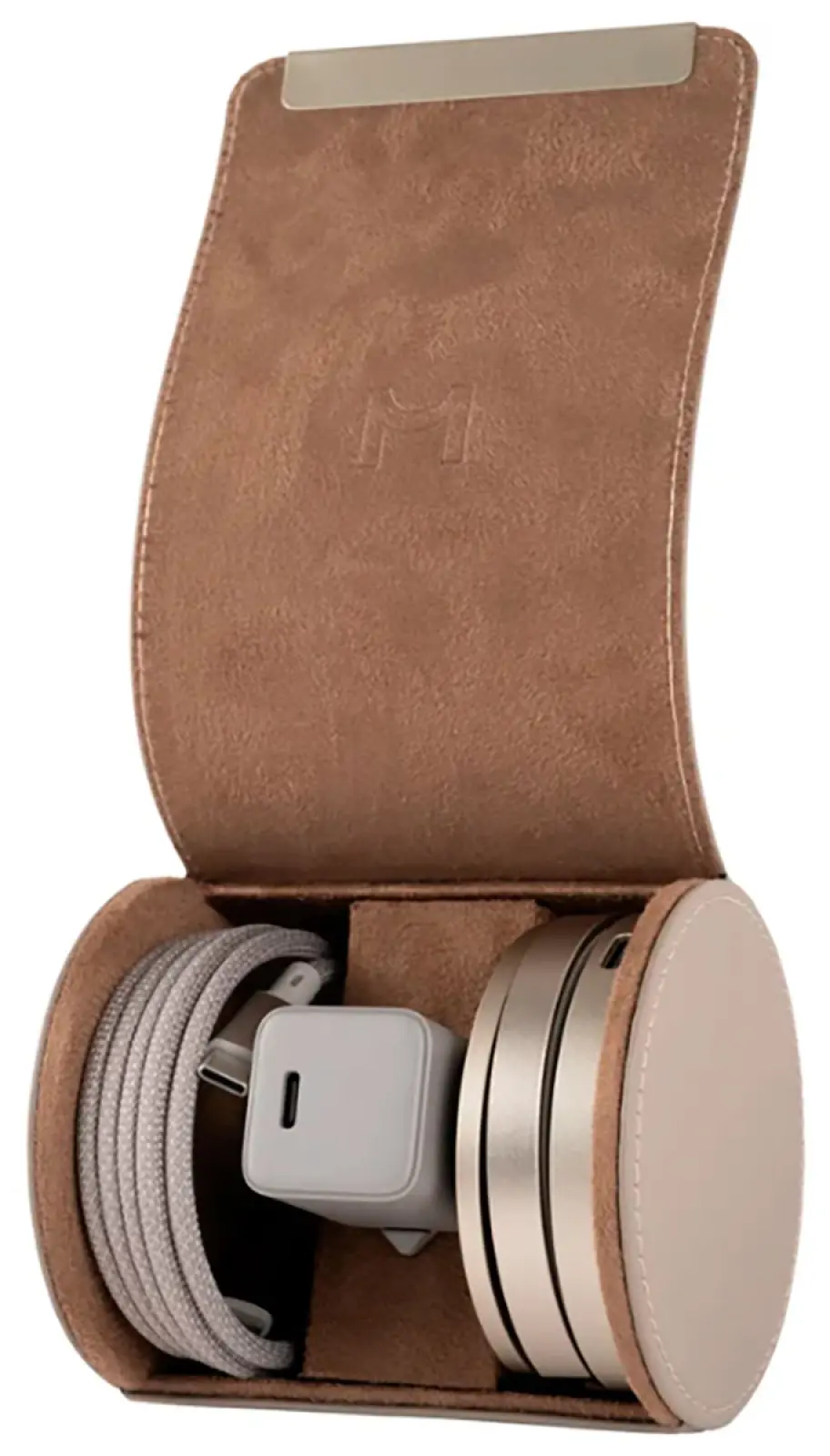 Складное беспроводное зарядное устройство Magssory Disc Signature Edition 3 в 1 для Apple, с магнитами, совместимое с MagSafe,titan (WCH033)