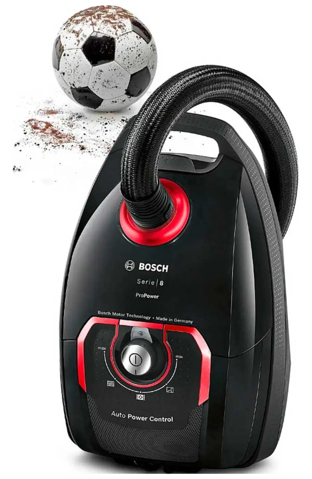 Пылесос напольный Bosch Serie 8 BGL8POW2, 650Вт, черный