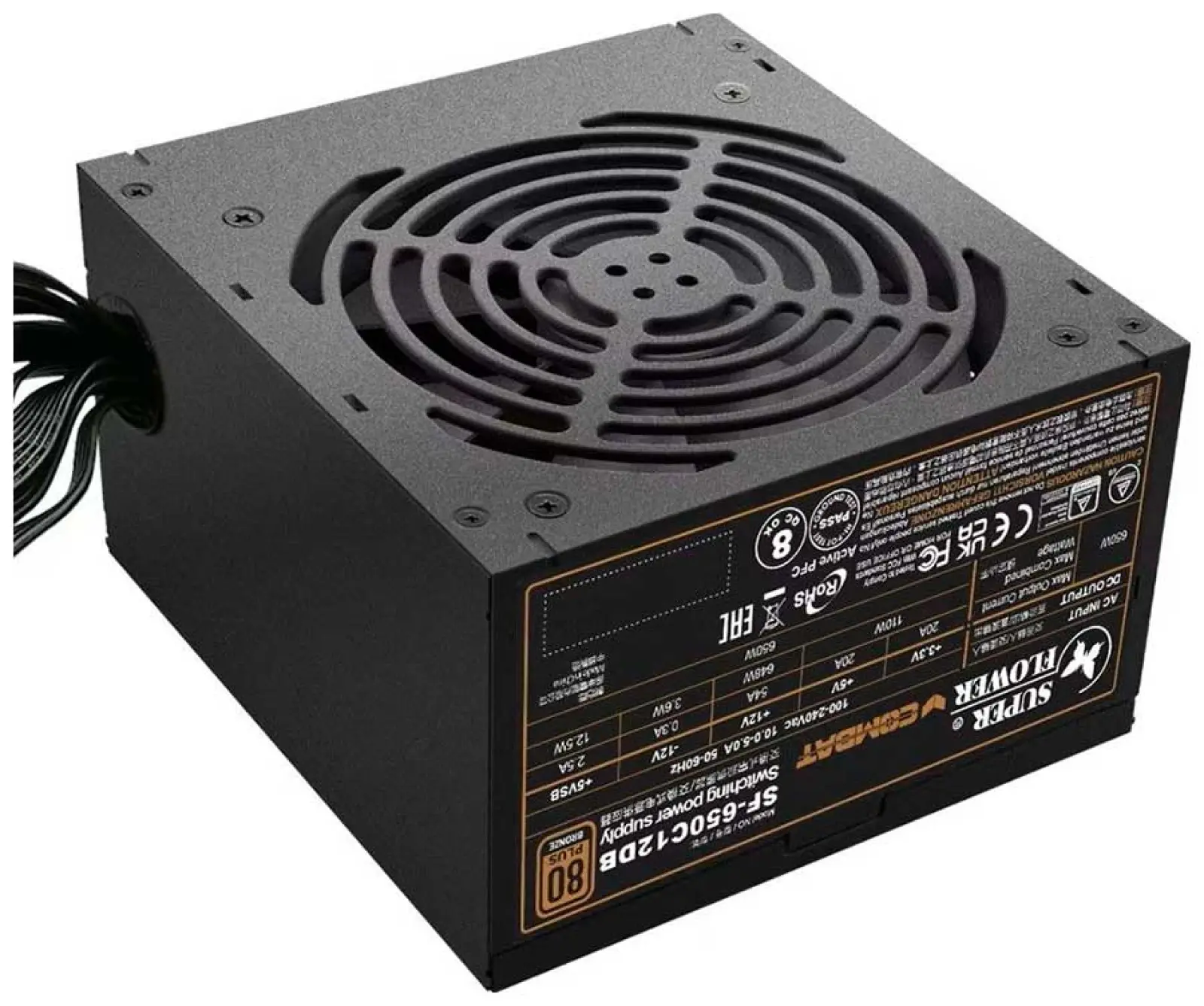 Блок питания Super Flower Combat DB 650W ATX Bronze (SF-650C12DB)