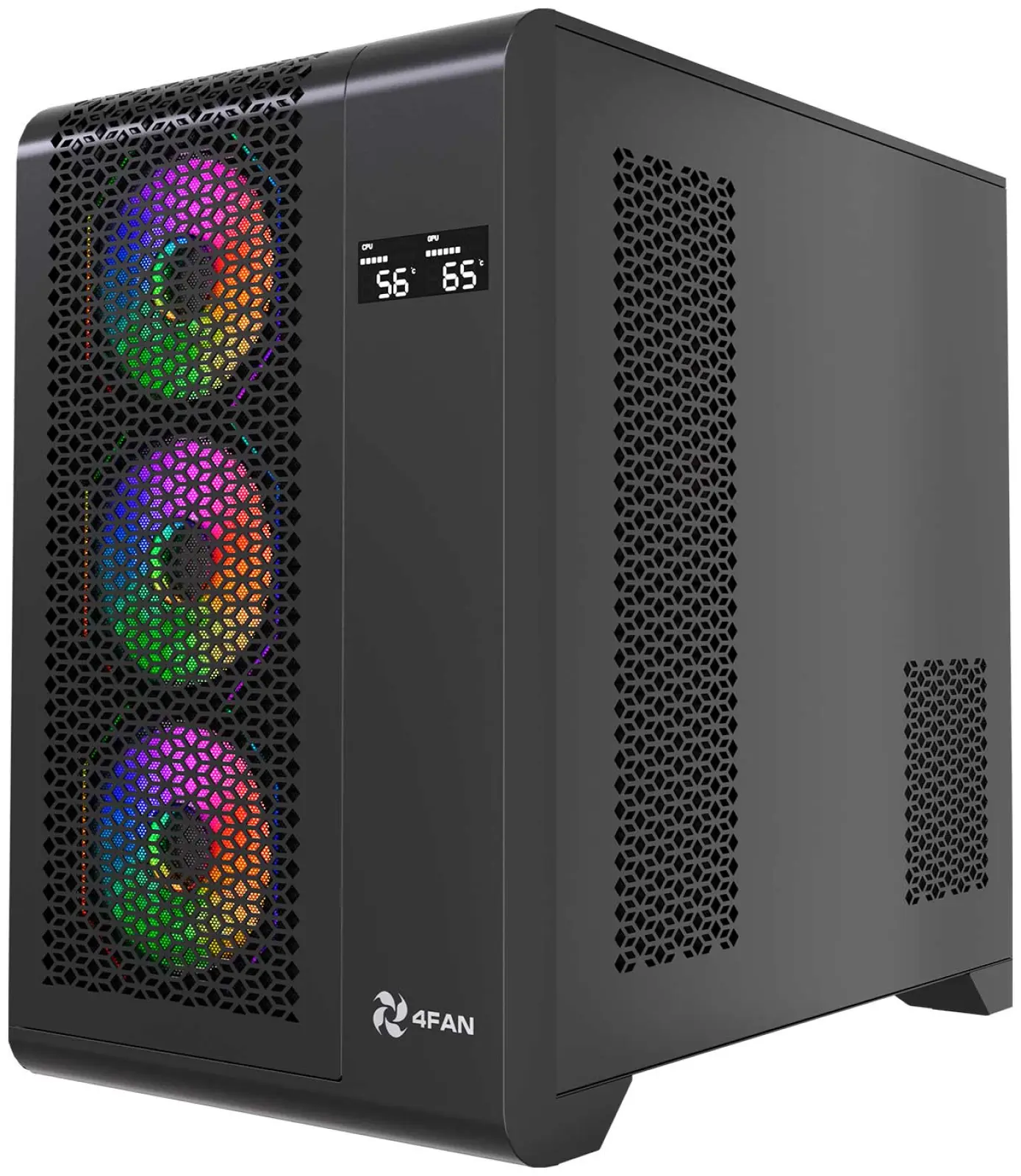 Компьютерный корпус 4FAN XZ Gigabit Black wFans