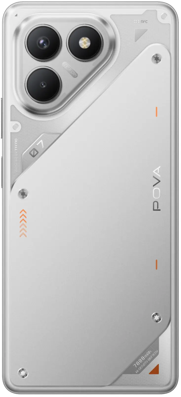 Смартфон Tecno POVA 7 Neo 8+256 Гб серебристый