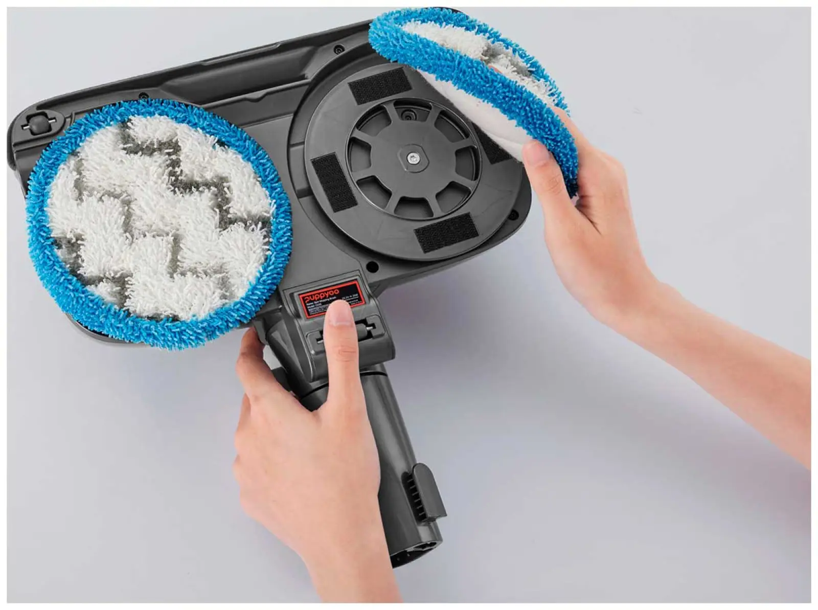 Пылесос вертикальный Puppyoo T12 Home Rinse, 415Вт, серый