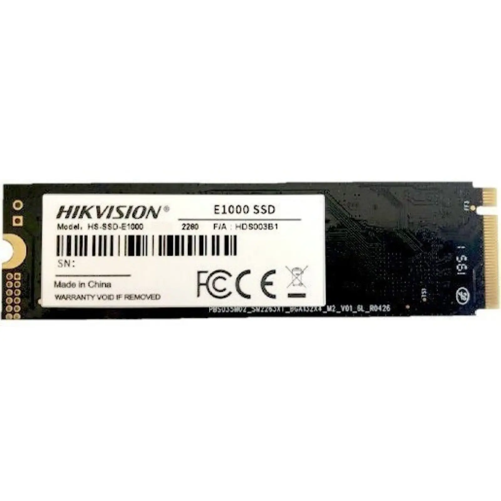 Накопитель SSD Hikvision M.2 E1000 1000 Гб PCIe HS-SSD-E1000/1024G