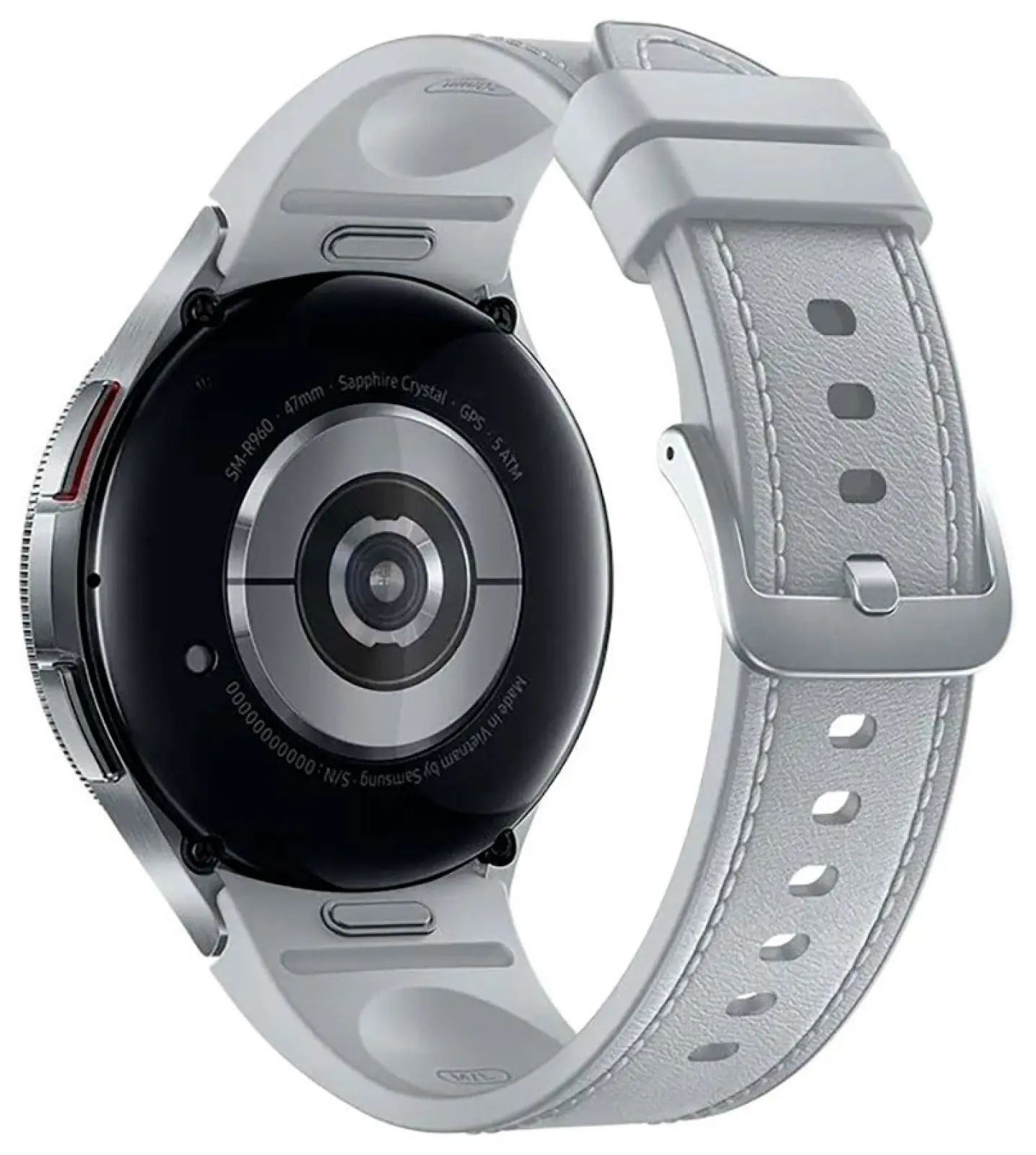 Смарт-часы Samsung Galaxy Watch 6 Classic, LTE, 47 мм, 1.5 AMOLED, корпус серебристый, ремешок серебристый (SM-R965F)
