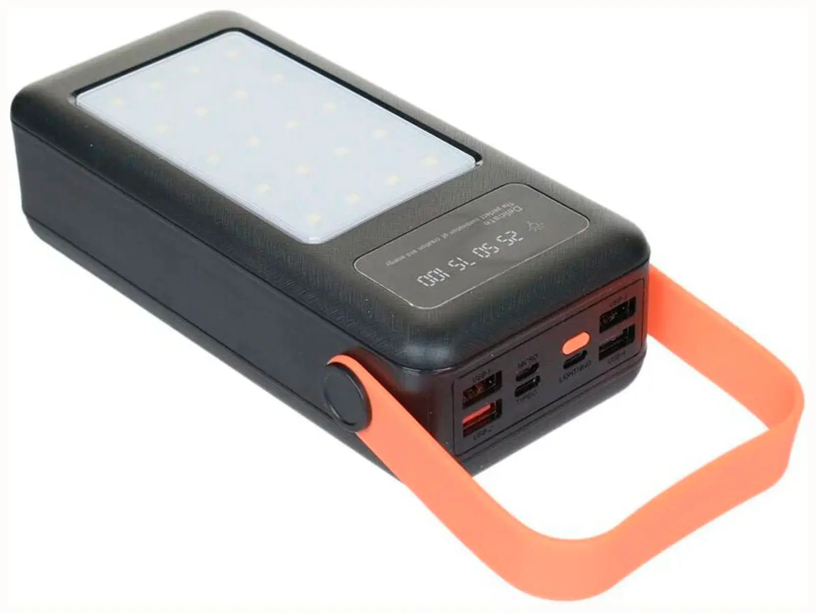АКБ Red Line RP-67, 40000 mAh, с фонариком и встроенными кабелями, черный