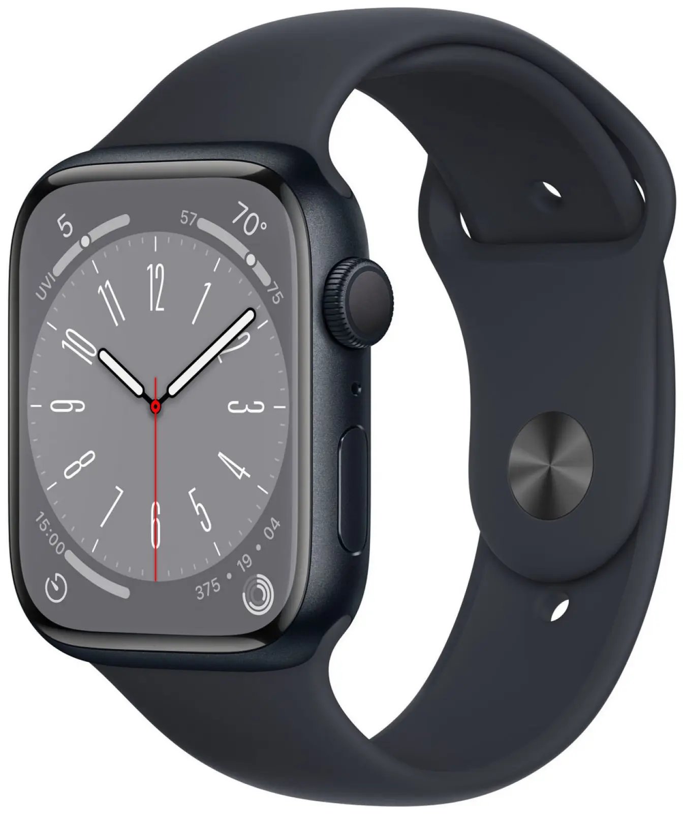 Смарт-часы Apple Watch Series 8 GPS 41mm Midnight Aluminium Case Midnight Sport Band M/L (MNU83LL/A)
