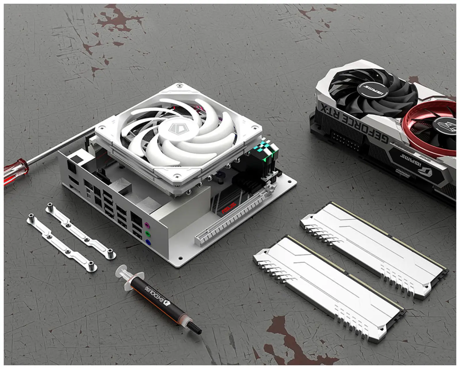 Вентилятор для корпуса ID-Cooling NO-12015-XT ARGB SNOW 120mm