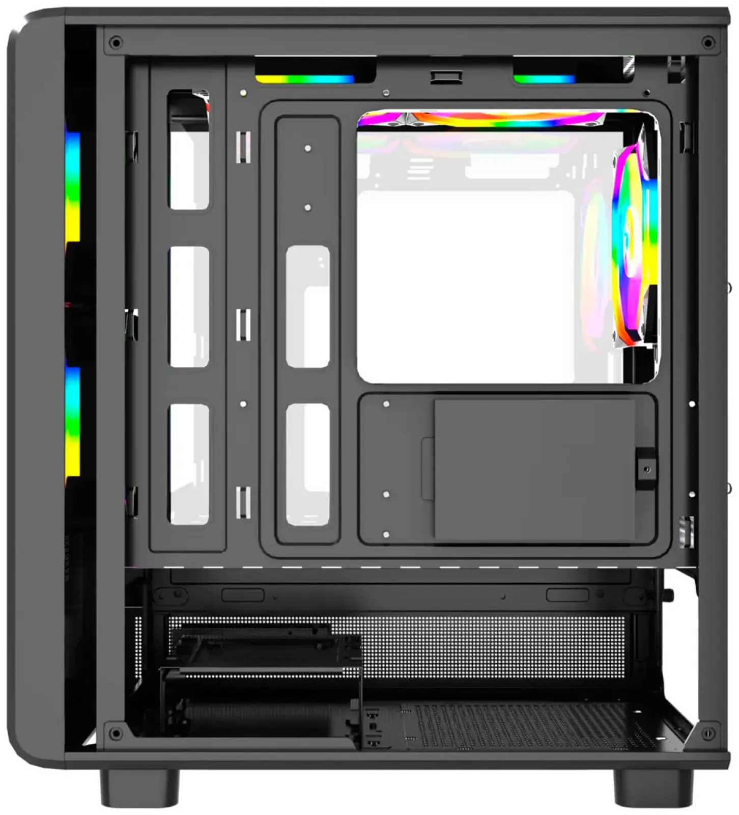 Компьютерный корпус 4FAN Goldrim Black wFans
