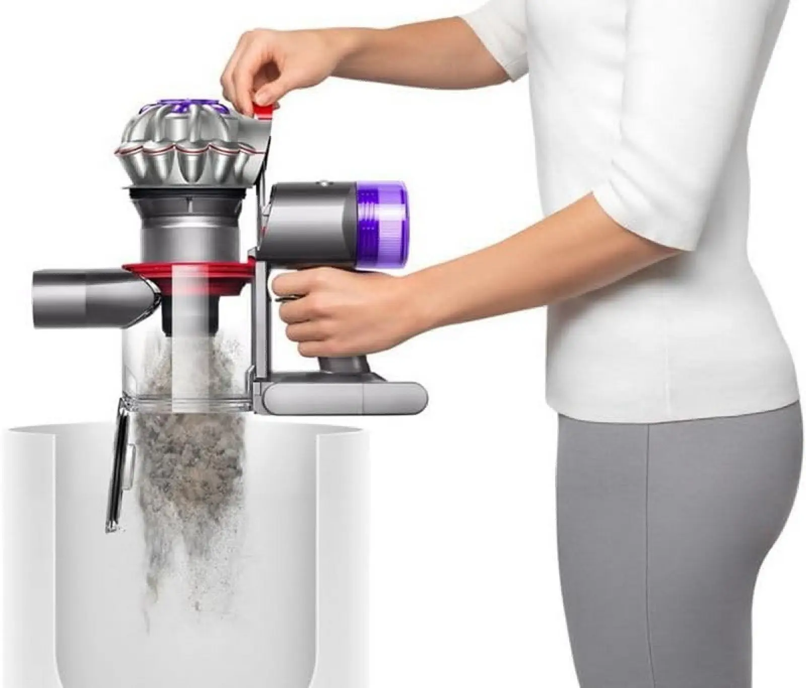 Пылесос вертикальный Dyson V8 Silver/Nickel (446969-01)