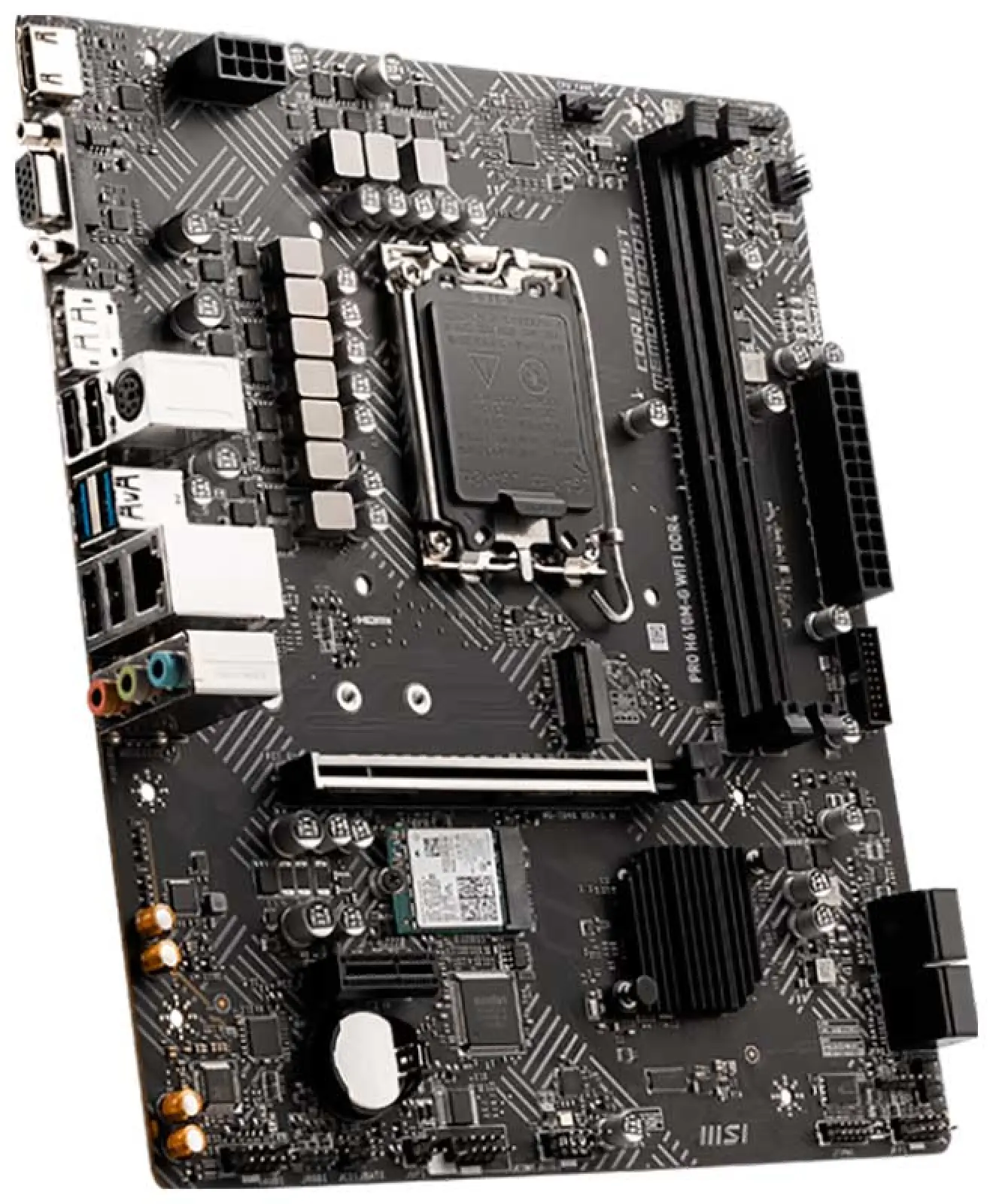 Материнская плата MSI PRO H610M-G WIFI DDR4 (LGA1700, mATX)